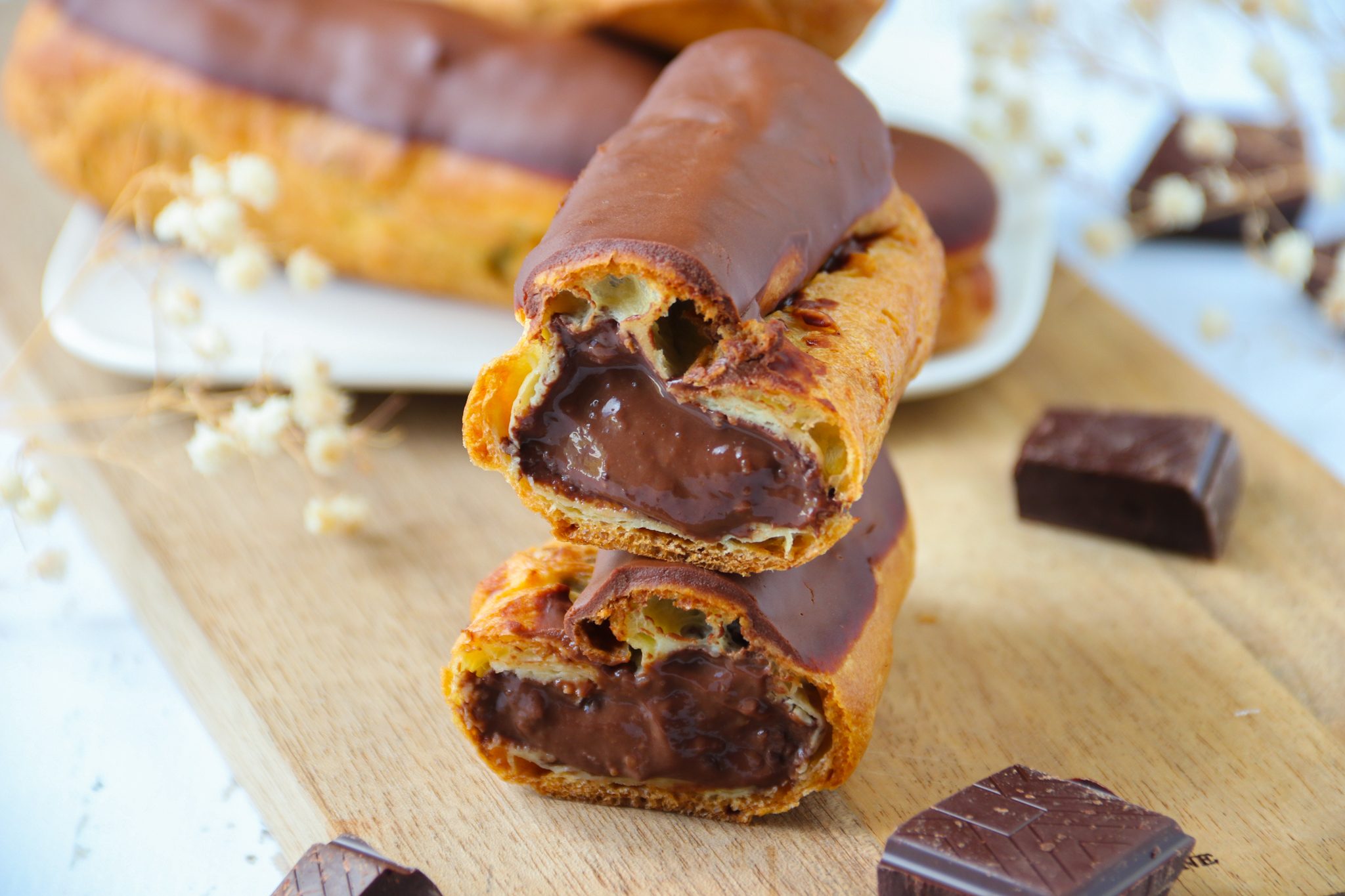 Éclair au chocolat crémeux
